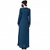 Casual abaya with Contrast buttons- Dark Teal Casual abaya with Contrast buttons- Dark Teal